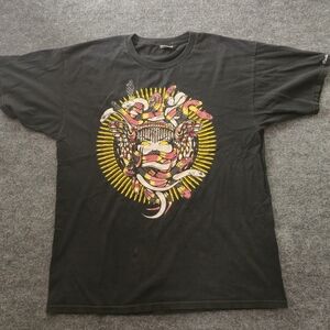Vintage Y2K Crooks & Castles Medusa Graphic‎ T-Shirt Size Large